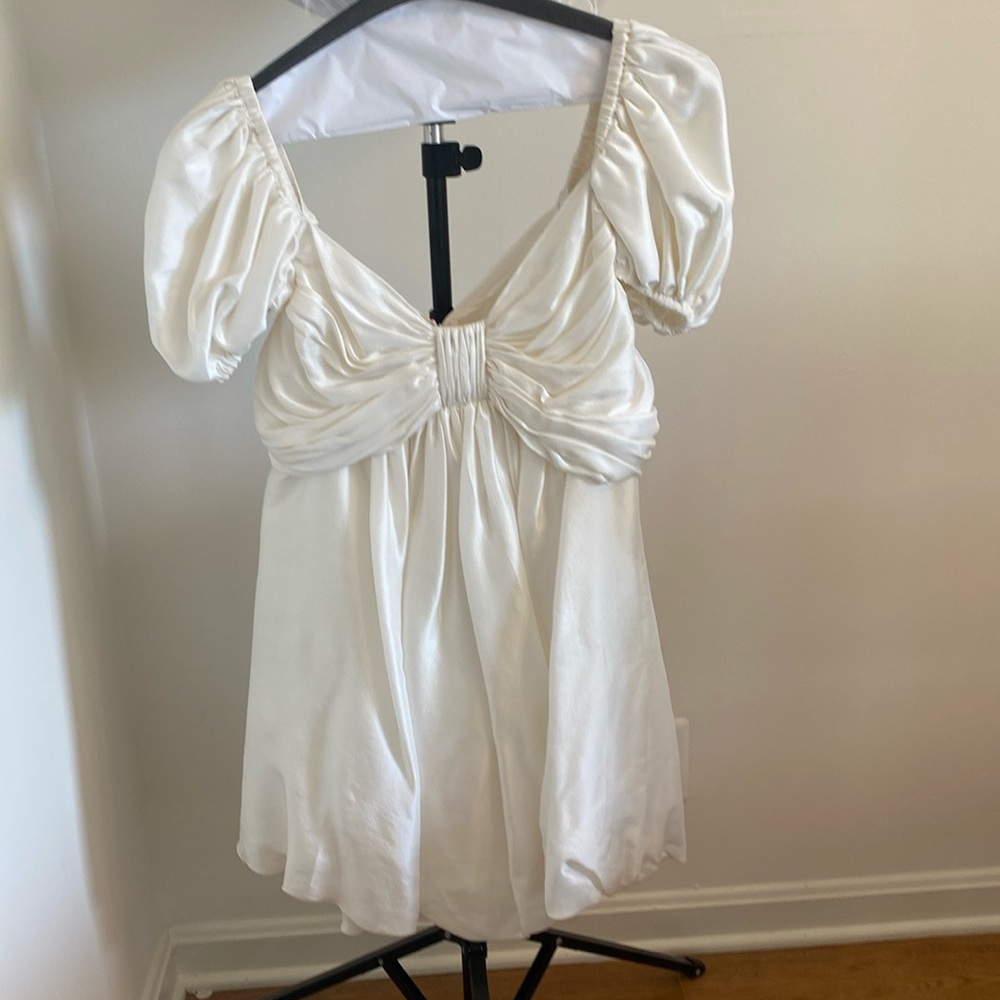 Azeeza white bubble dress